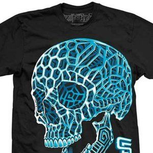 MEN'S 3D SKULL TEE Blue